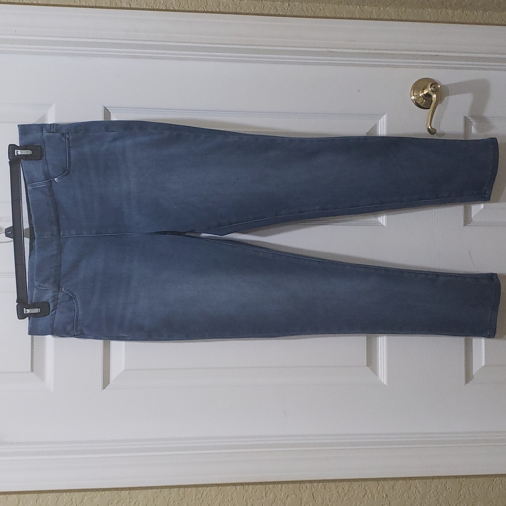 NYDJ Women's Size 12 Medium Wash 'Joanie' Skinny Pull-On Denim Leggings